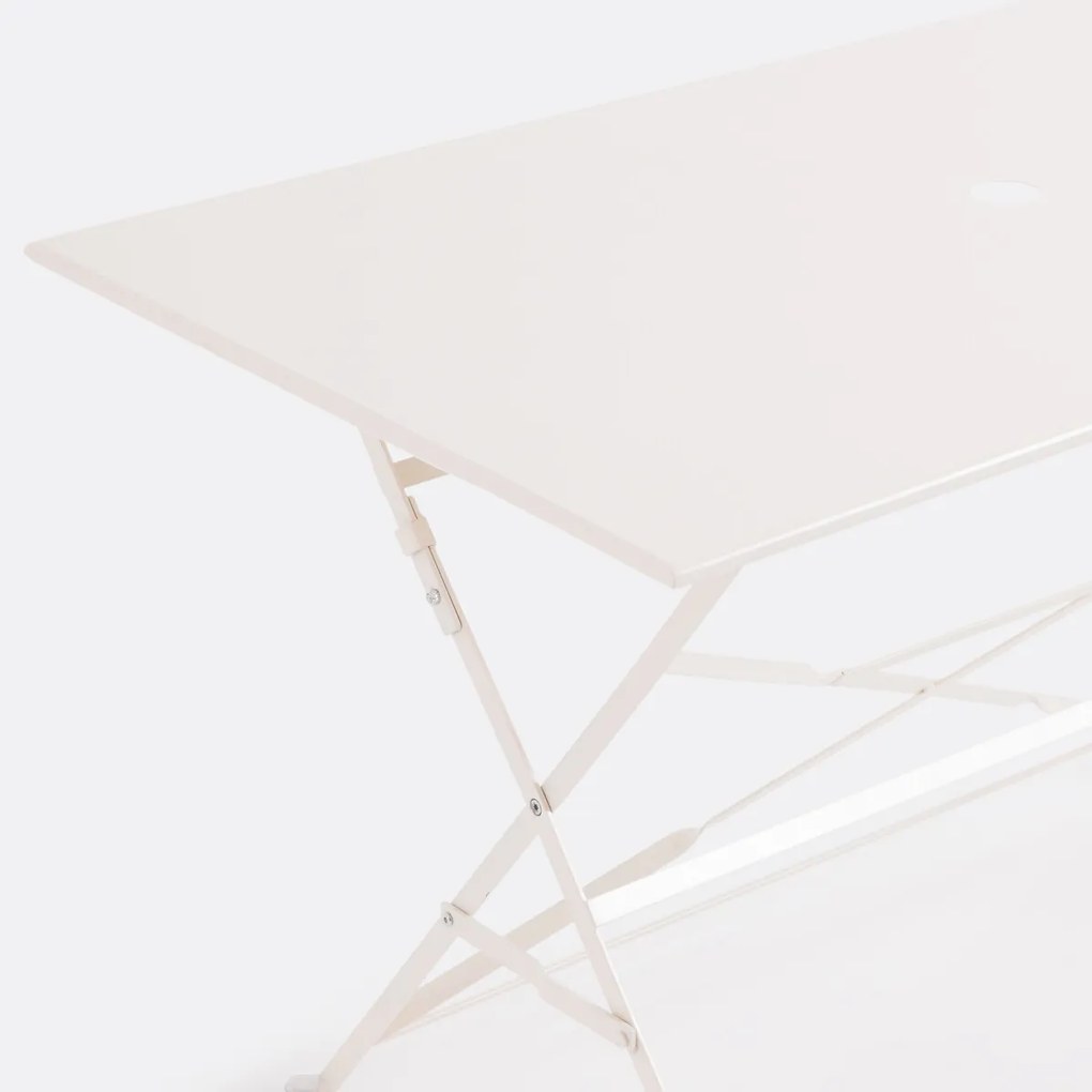 Rechthoekige plooibare tafel, metaal, Ozevan