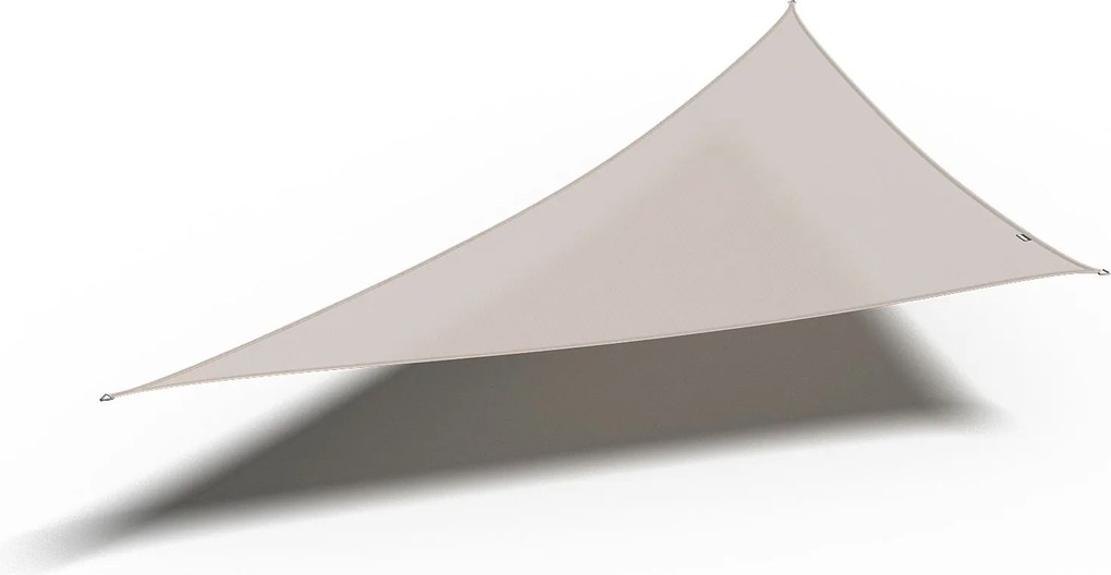 Platinum schaduwdoek Coolfit - driehoek - 570 op 400 op 400 cm - greige (grijs/beige)