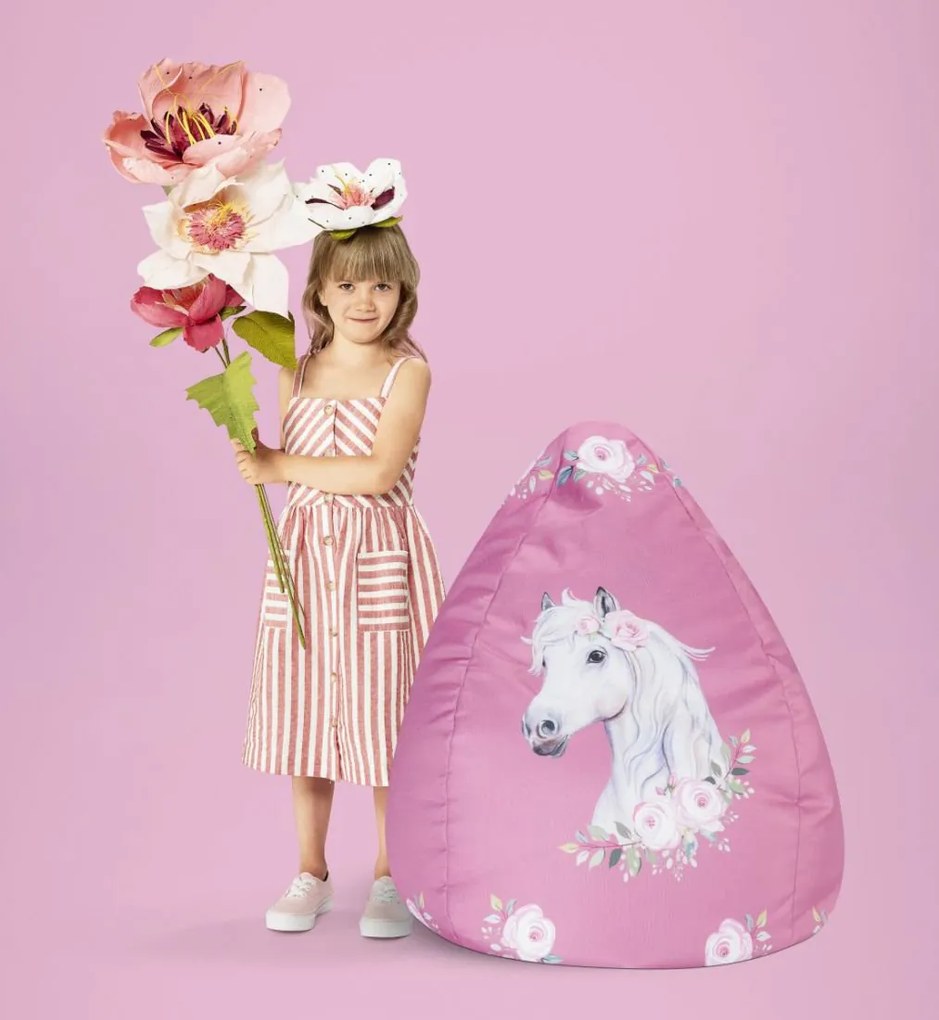 Kinder Zitzak BeanBag Horse - Rose