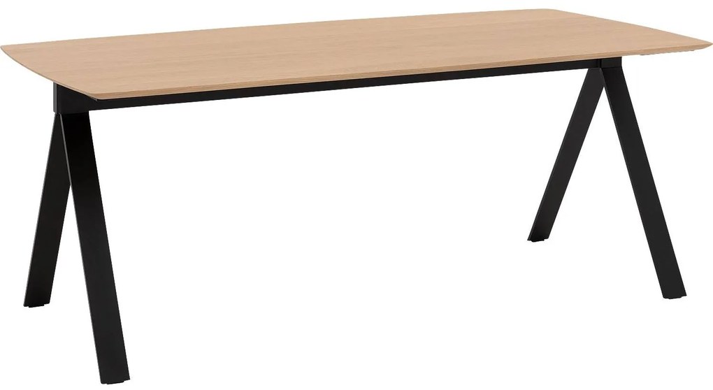 Goossens Excellent Eettafel Uniek, Semi rechthoekig 200 x 100 cm