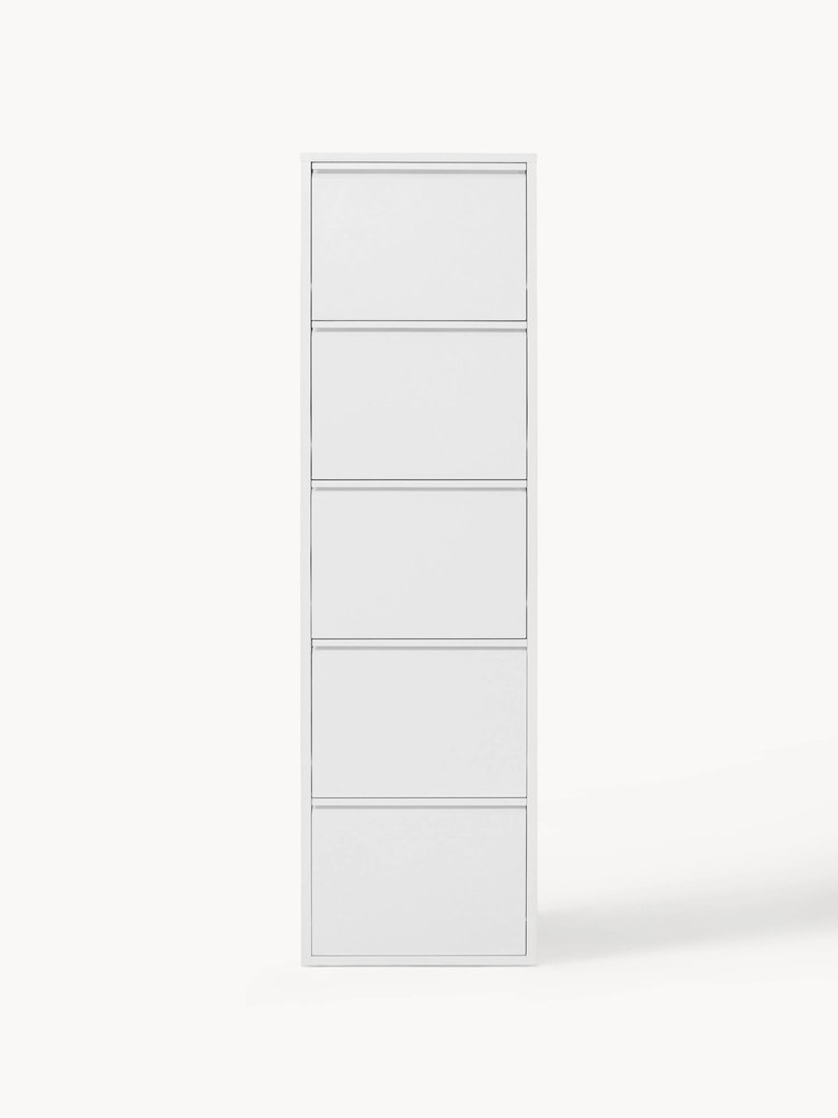 Wand schoenenkast Caruso met opklapbare planken