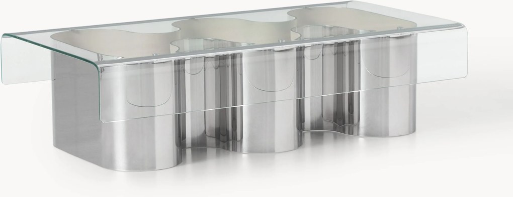 Salontafel Jouri met glazen tafelblad