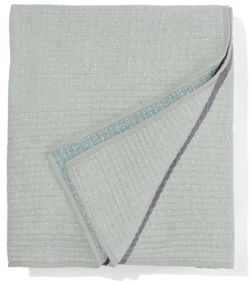 HEMA Bedsprei Chambray 260x235 Grijs (lichtgrijs)