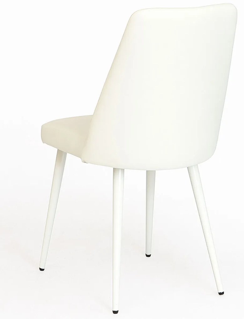 Pakket van 4 Vint kunstleren stoelen