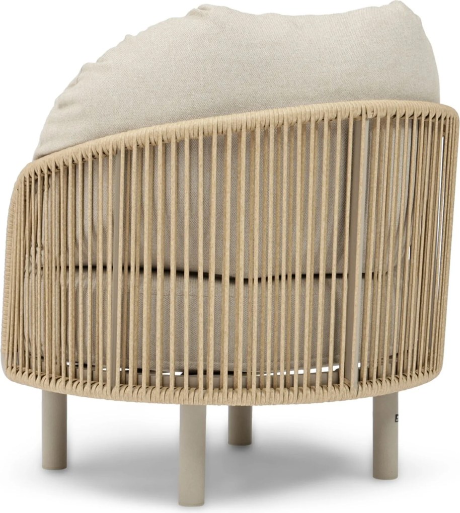 Stoel en Bank Loungeset 5 personen Rope Zand/Beige Coco Amici/Tivano