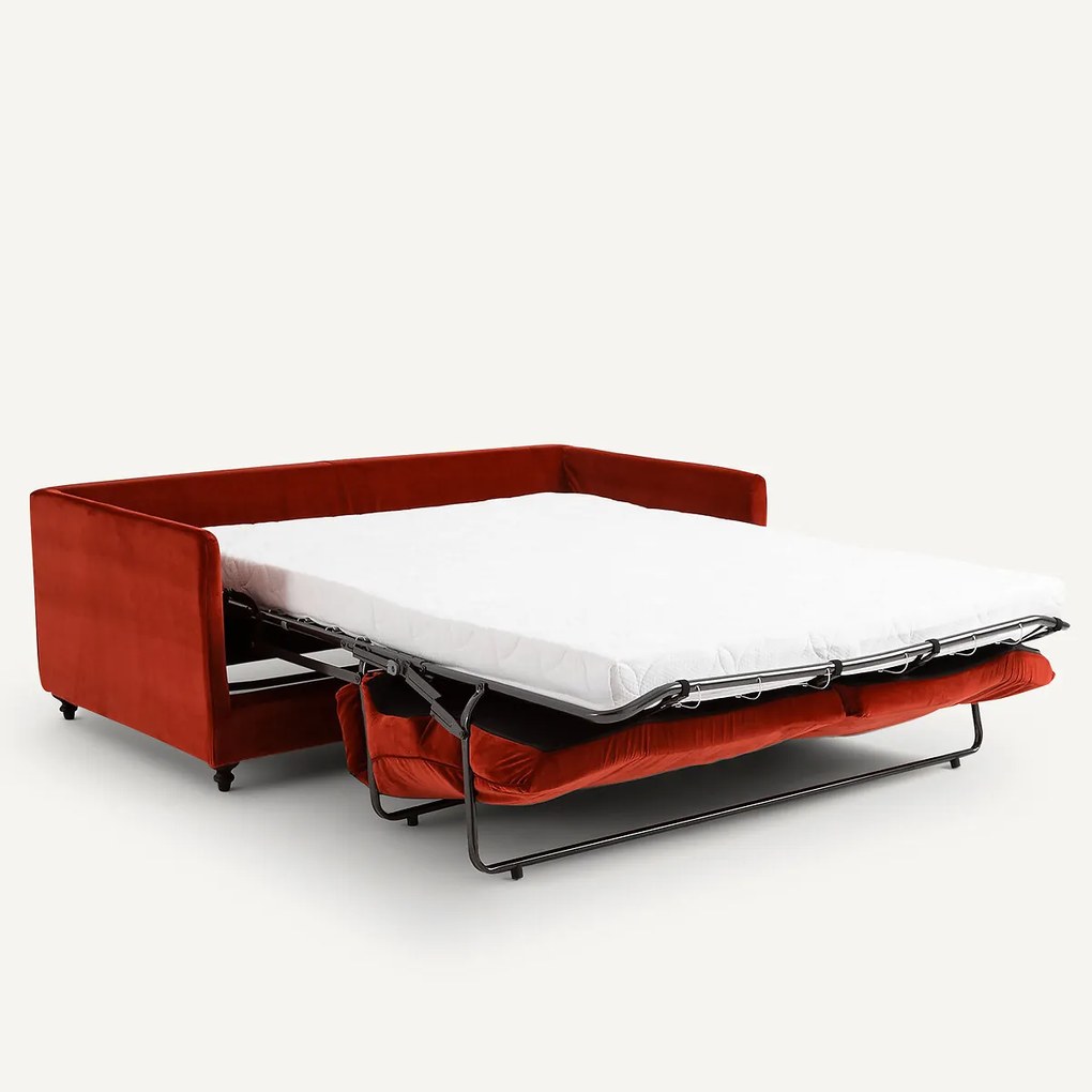 Omvormbare compacte bank in fluweel, Lazare