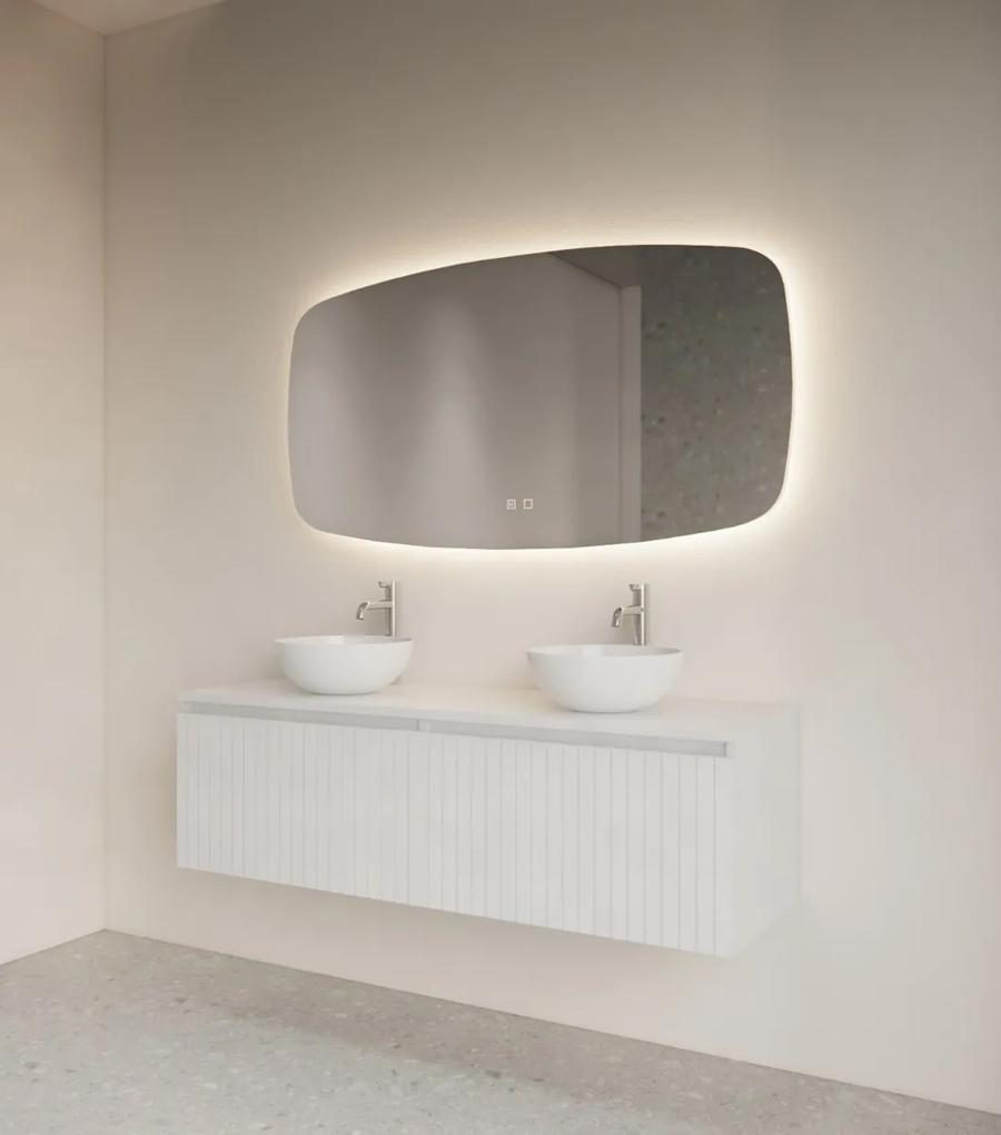 Gliss Design Erato spiegel horizontaal met LED-verlichting en verwarming 120x65cm