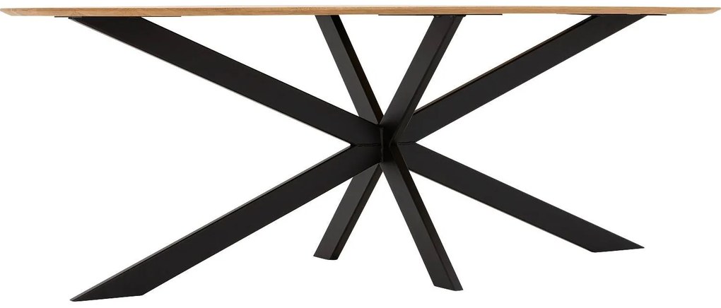 Goossens Excellent Eettafel Uniek, Semi rond 260 x 100 cm