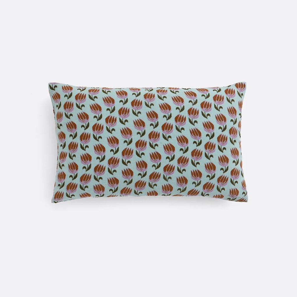 Rechthoekige kussenhoes, tetra, Ikat print, Asti