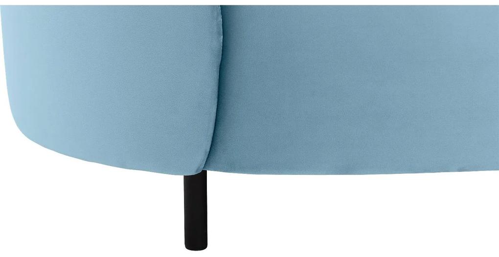 Goossens Bank Ragnar blauw, stof, 3,5-zits, modern design