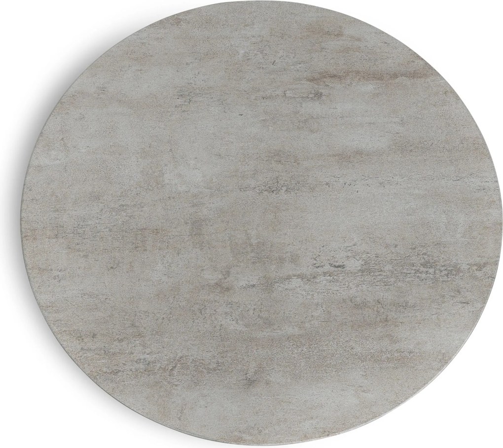 Dining Tuintafel rond 150 cm met lazy susan Wit Arancia