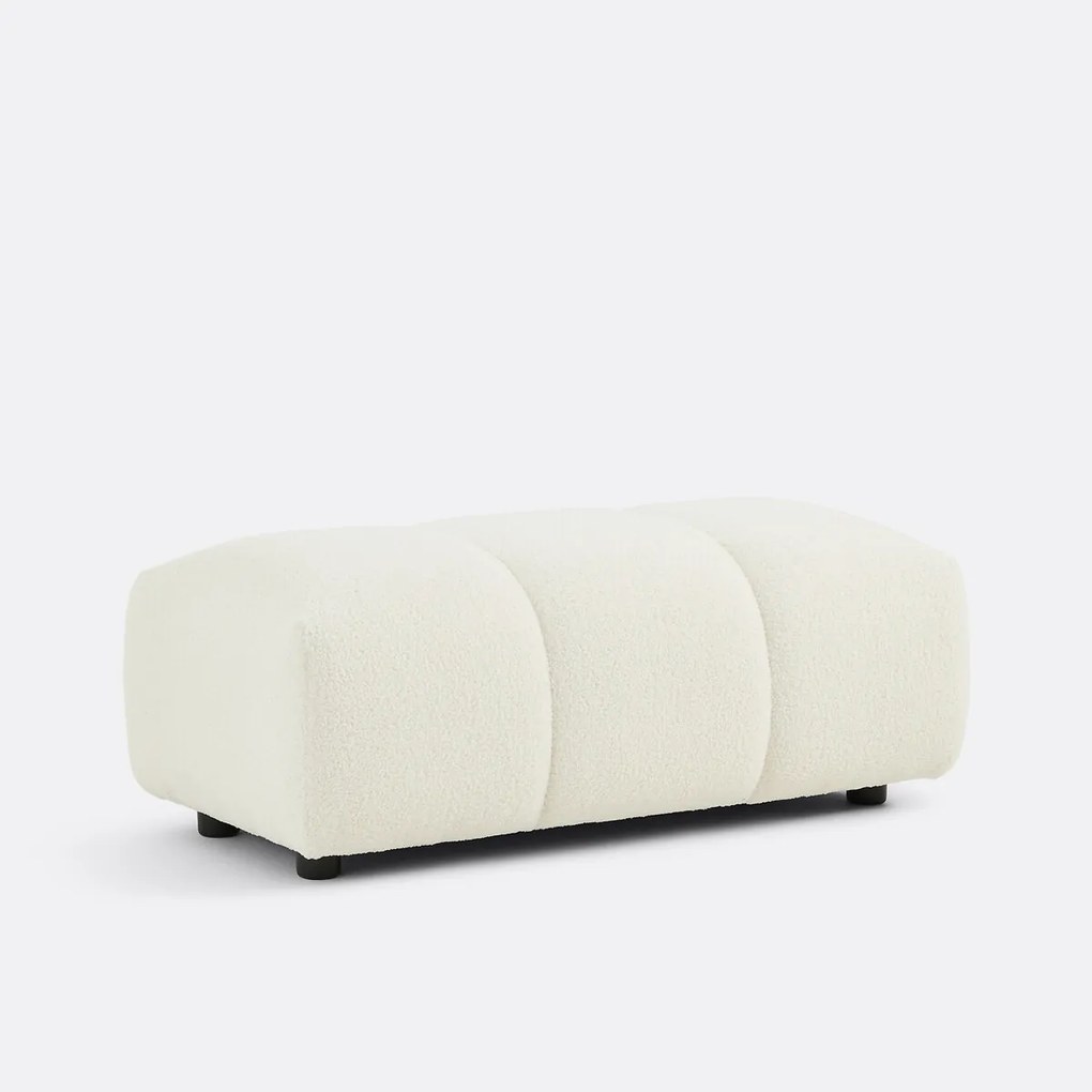 XL poef, dikke badstof, L109 cm, Nuria