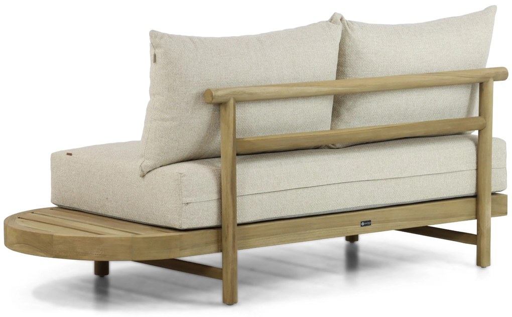 Hoek loungeset 5 personen Teak Old teak greywash  Santika Furniture Santika