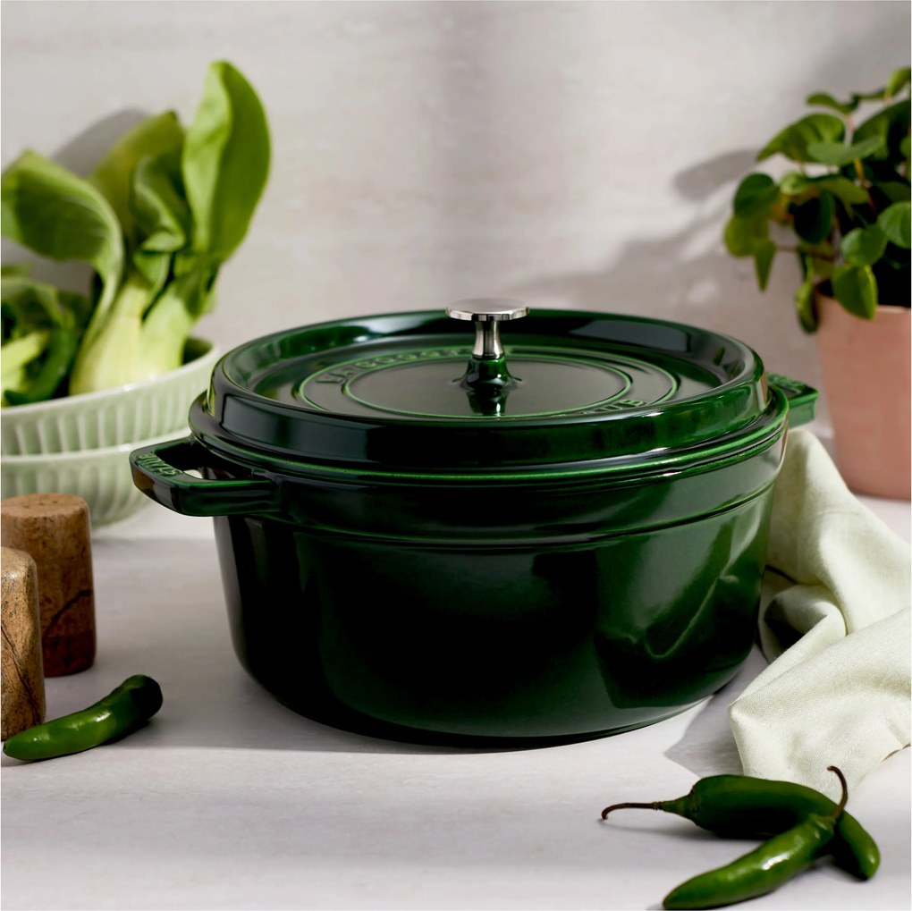 Staub La Cocotte Cocotte 26 cm / 5,25 l, Rond, Basilicum - La Cocotte - Staub