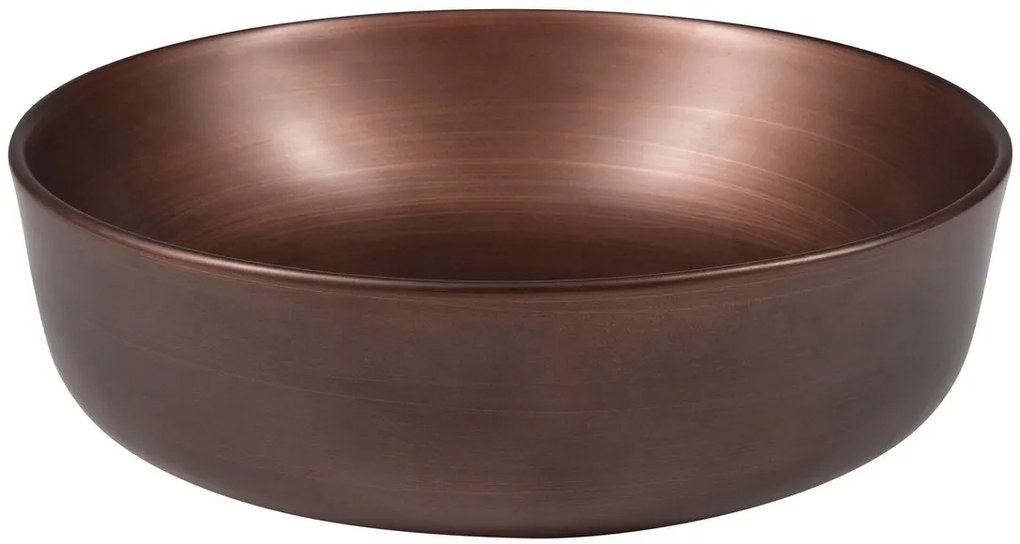 Sapho Priori keramische ronde waskom 41.5cm koper