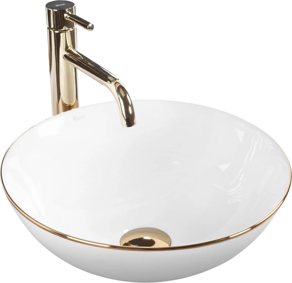 Opzetwastafel Rea Stella Gold Edge