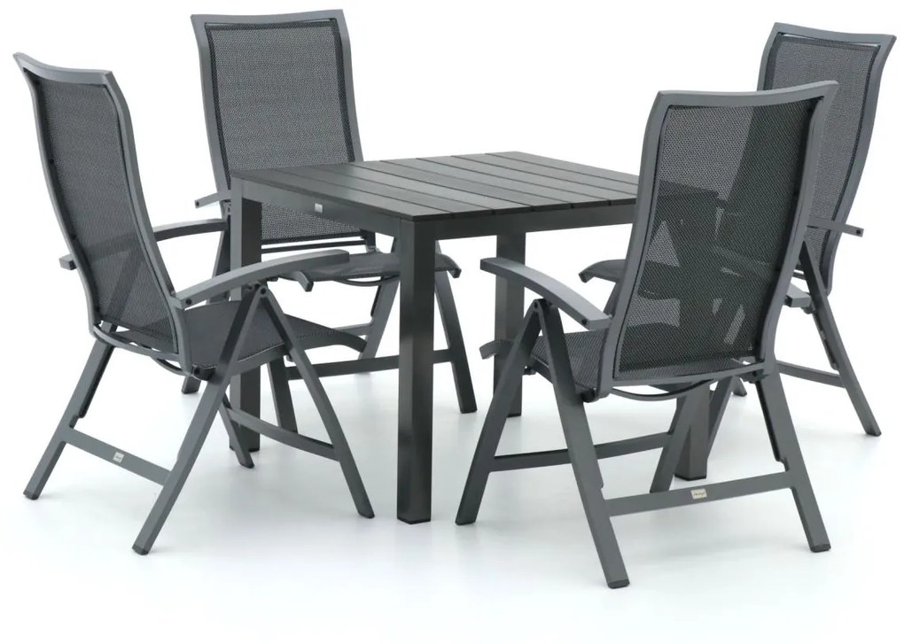 Bellagio Lugo/Fidenza 90cm dining tuinset 5-delig verstelbaar