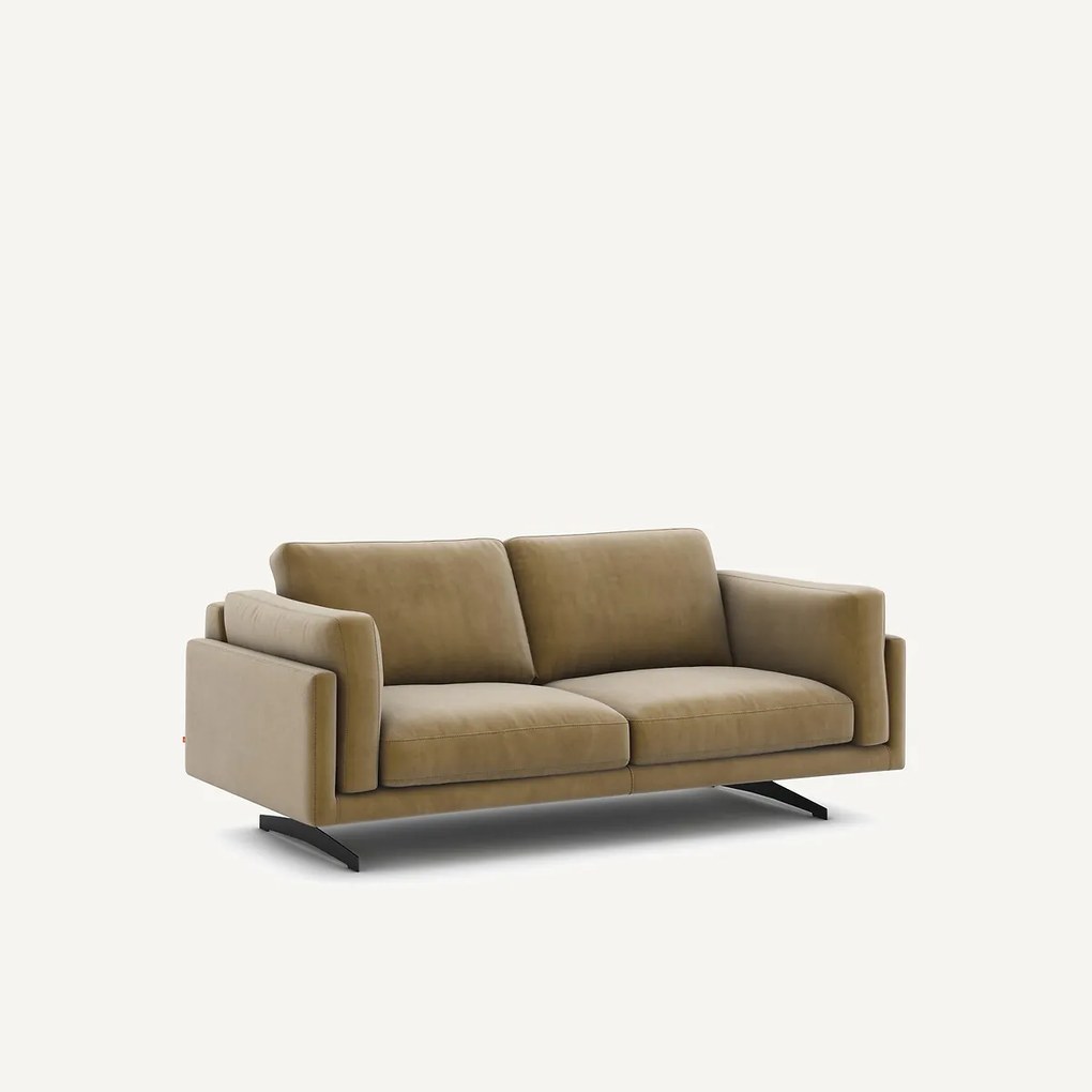 Bank in fluweel, 2-zit, César