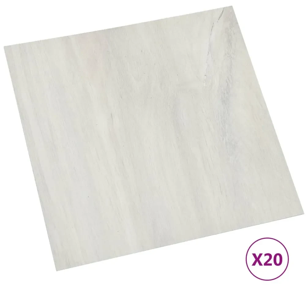 vidaXL Vloerplanken 20 st zelfklevend 1,86 m² PVC crèmekleurig