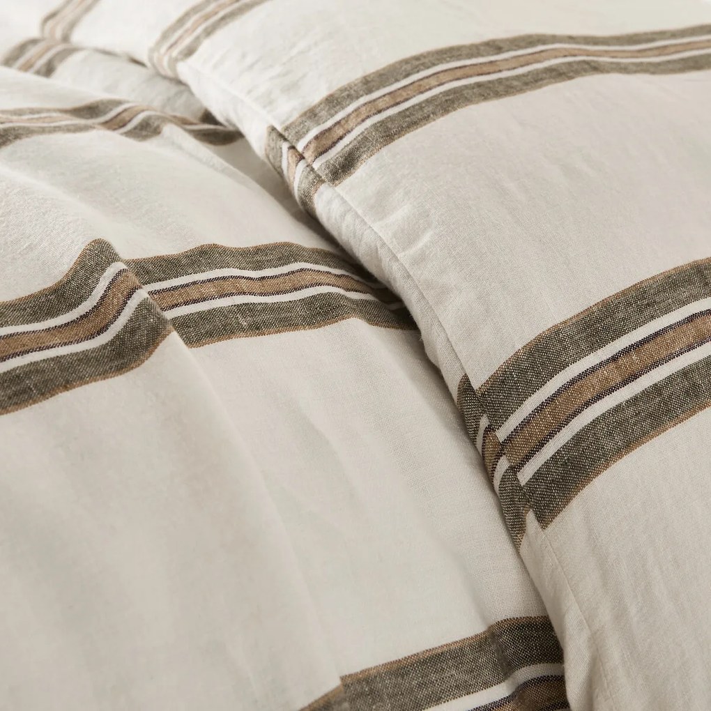 Dekbedovertrek in gewassen linnen, Aelle