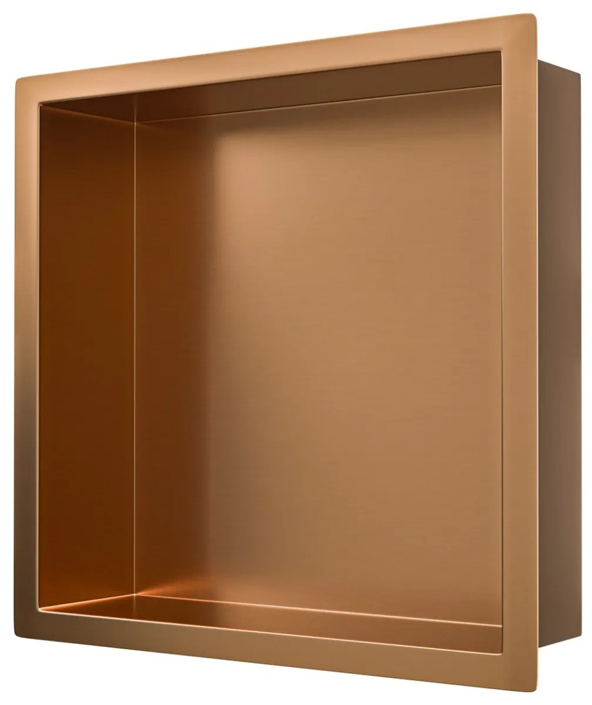 Mueller Bronzo inbouwnis 30x30x10cm geborsteld brons koper