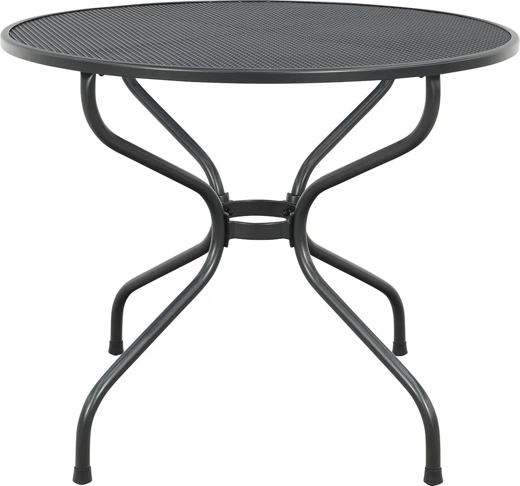 Royal Garden strekmetaal tuintafel rond - Ø90 cm. - Antraciet
