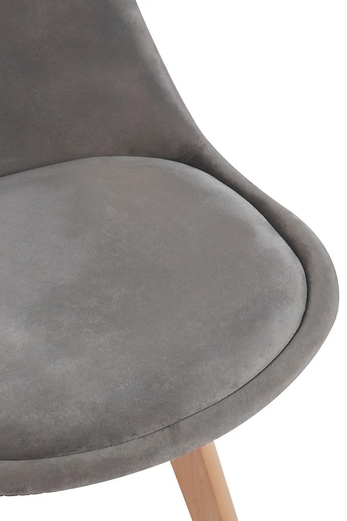 Set van 4 Synk Fluwelen Stoelen