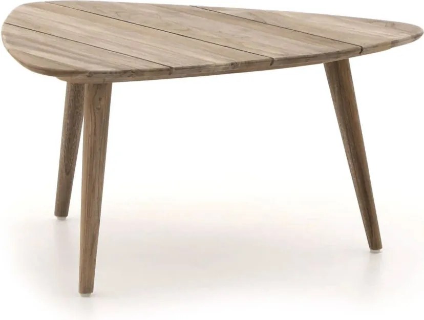 Loungetafel ROUGH | Driehoek  | Tuintafel Teakhout | 90x90cm | Kees Smit Tuinmeubelen