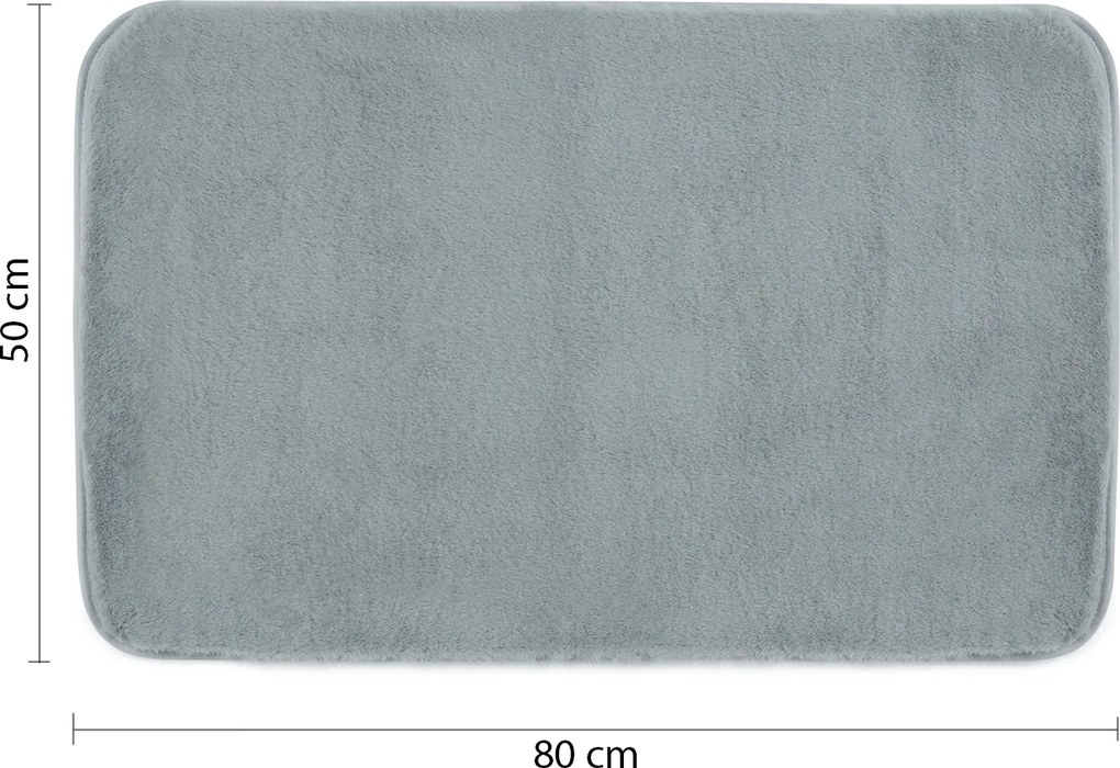 Gedy Fuzzy douchemat antislip 50x80cm blauw