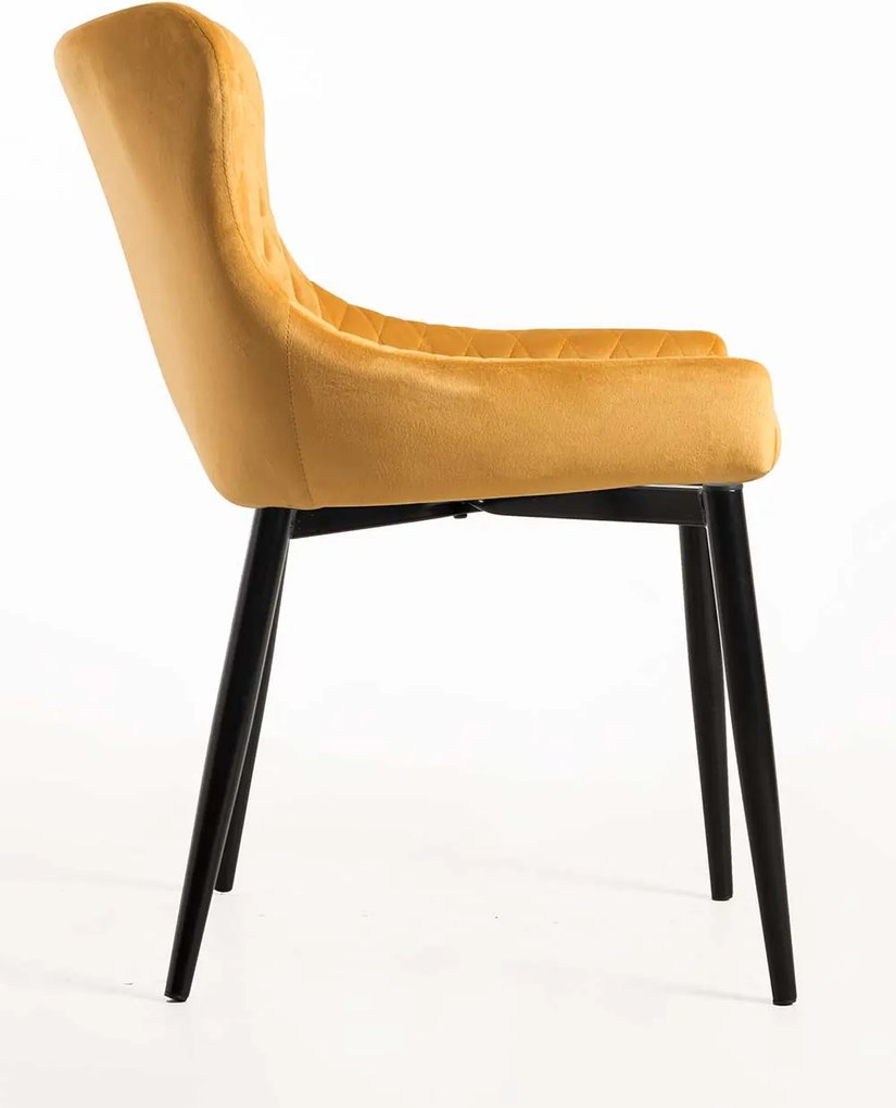 Set van 4 Sanda Fluwelen Stoelen