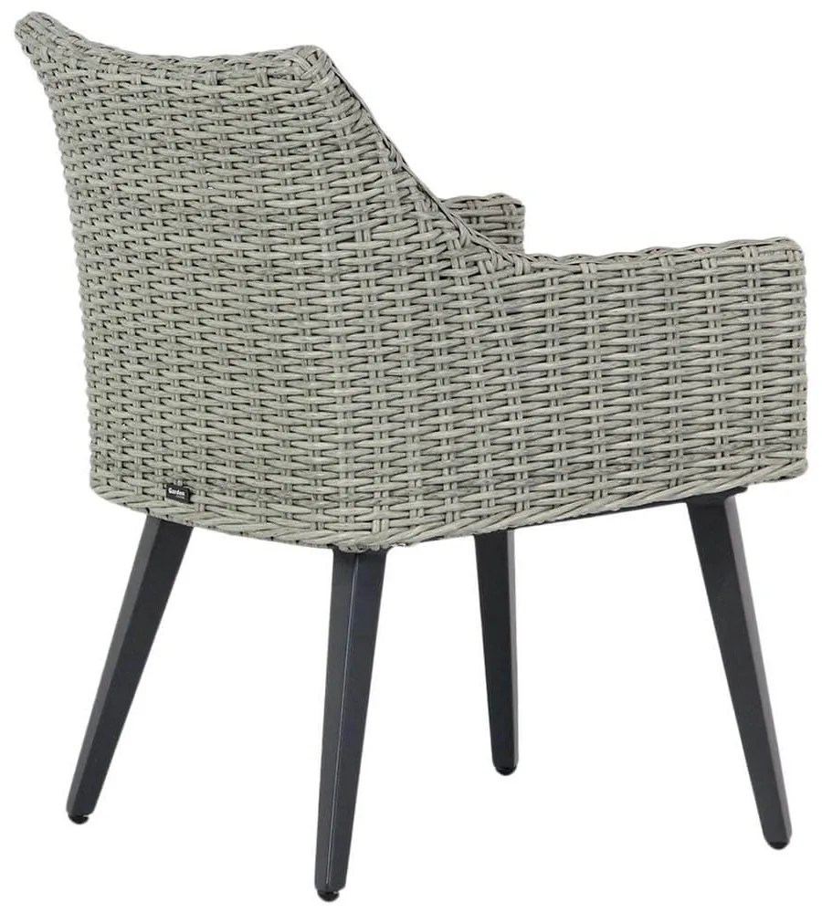 Tuinstoel Wicker Grijs-antraciet Garden Collections Milton