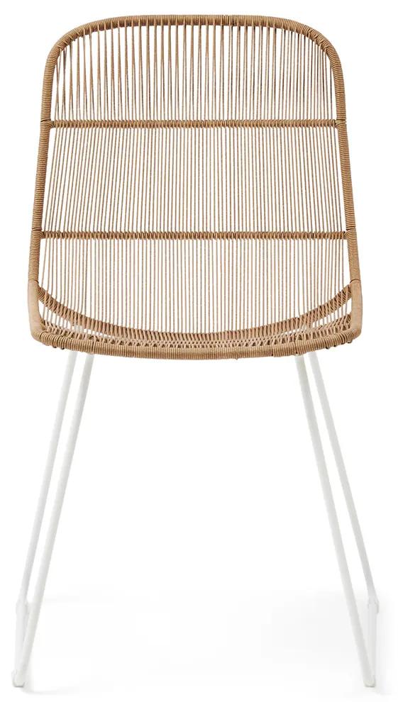 Rivièra Maison - Hartford Outdoor Dining Chair, natural/stone white - Kleur: wit