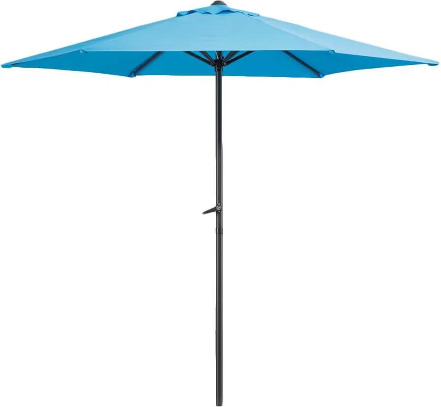 Le Sud parasol Blanca - antraciet/aqua - Ø250 cm - Leen Bakker