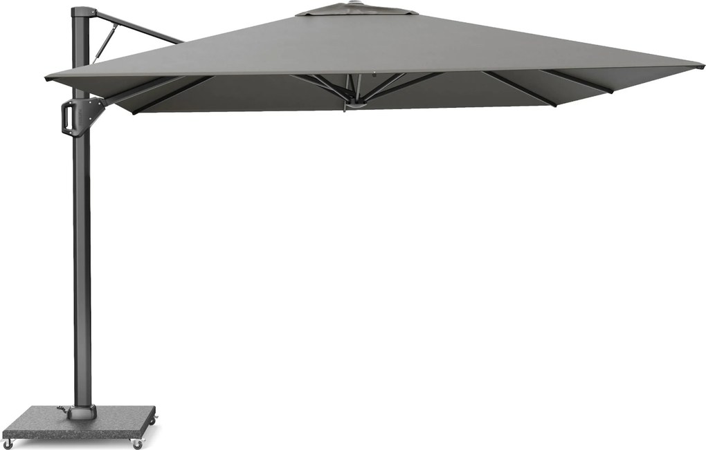 Zweefparasol 3.2x3.2m (excl.voet) Taupe-naturel-bruin Platinum Beaufort premium