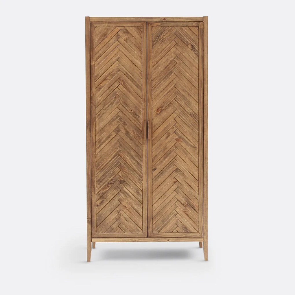 Kast met 2 deuren in massief dennenhout Nottingham