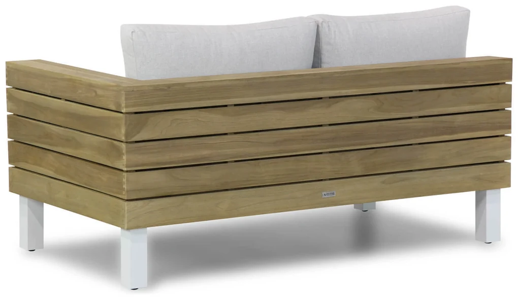 Hoek loungeset 5 personen Teak Old teak greywash Lifestyle Garden Furniture Seashore