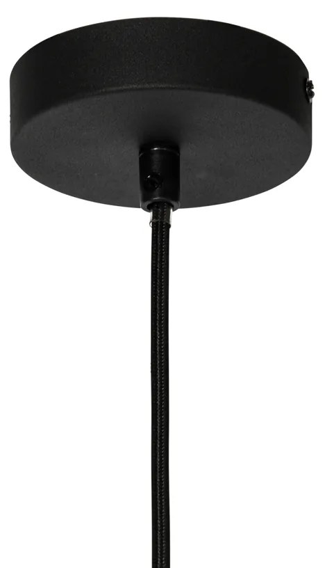 Moderne hanglamp wit met zwart - Cloth