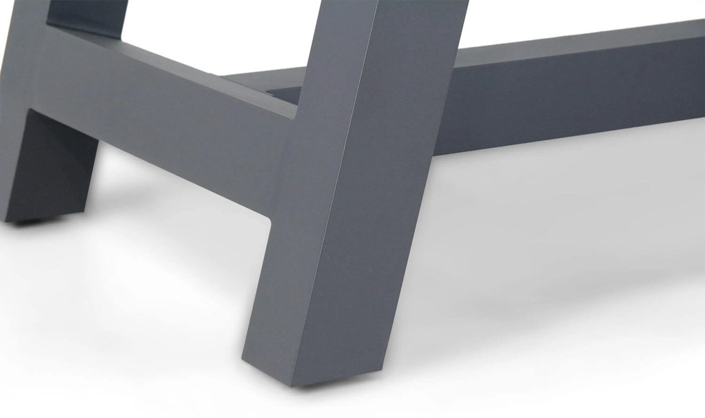 Tuinset 6 personen 260 cm Aluminium/textileen Grijs Lifestyle Garden Furniture Ultimate/Trente