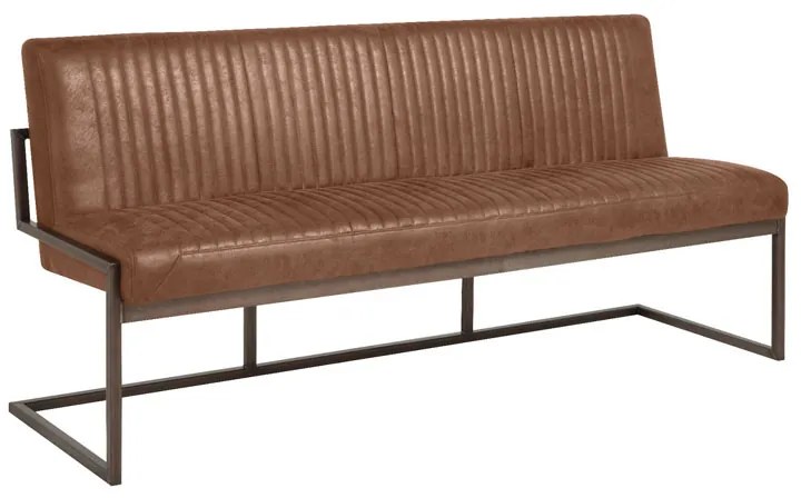 Eetkamerbank Van Lichtbruin Kunstleer 155 Cm