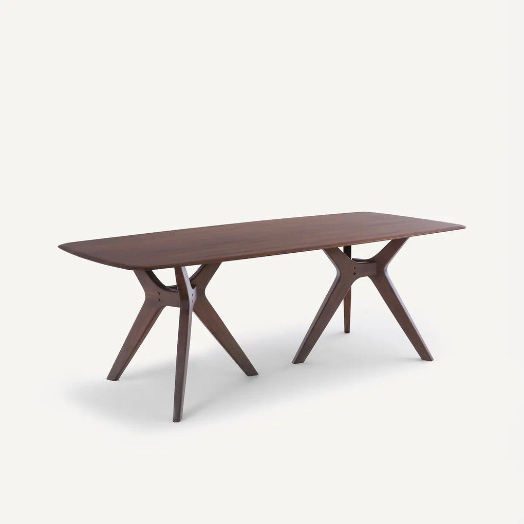 Rechthoekige tafel in massief notenhout, Maricielo