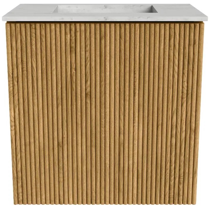 Mondiaz Joya DLux 40cm toiletmeubel oak met wastafel faye midden zonder kraangat opalo