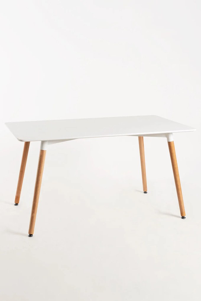Rechthoekige torentafel 140 x 80 cm