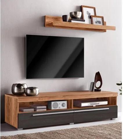 TV-meubel met wandrek, breedte 140 cm