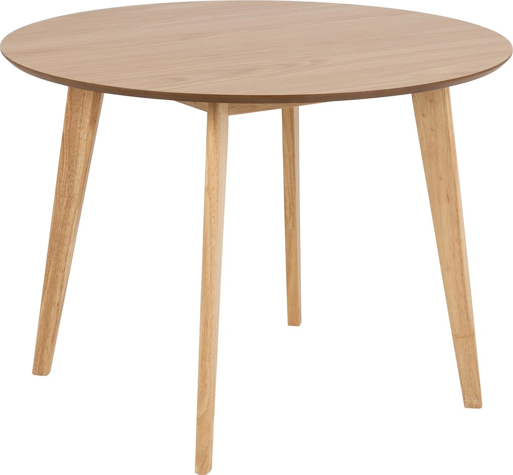 ROXY Natuurlijk eiken 90 cm - RONDE TAFEL VOOR KEUKEN/EETKAMER RETRO