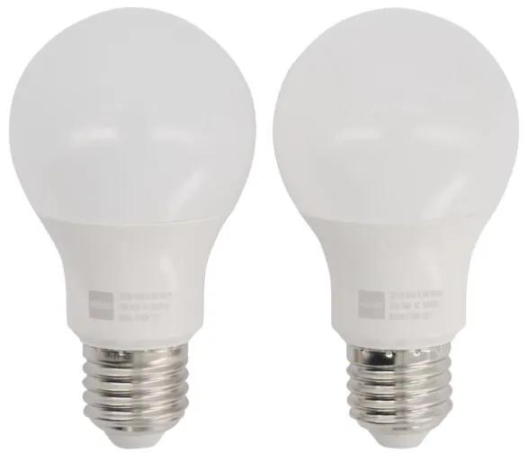 LED Lamp 60W - 806 Lm - Peer - Mat - 2 Stuks (wit)