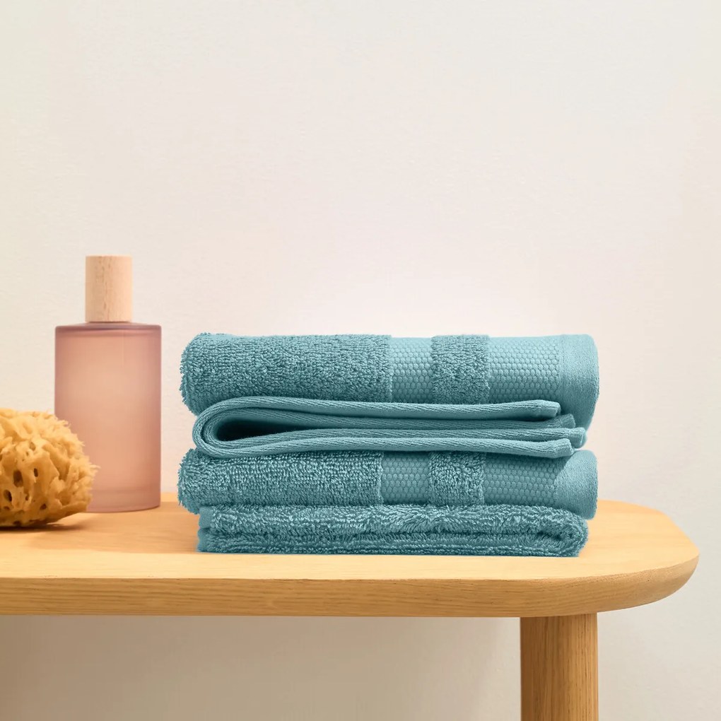 Set van 4 Egyptisch katoenen gastendoekjes 600g/m², Kheops