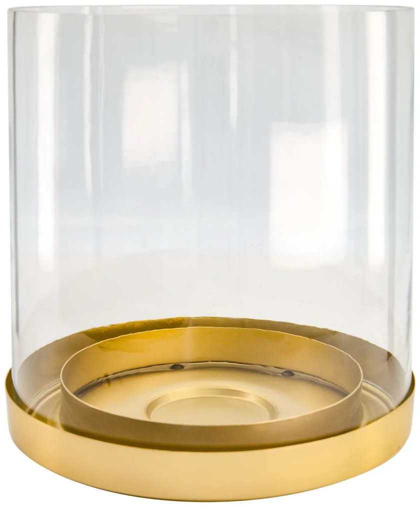 HEMA Lantaarn Met Gouden Rand Ø23x25