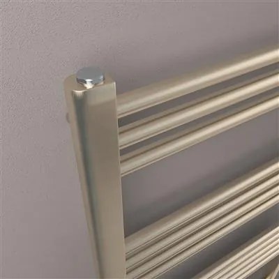 Eastbrook Wendover handdoekradiator 50x120cm 450W messing geborsteld