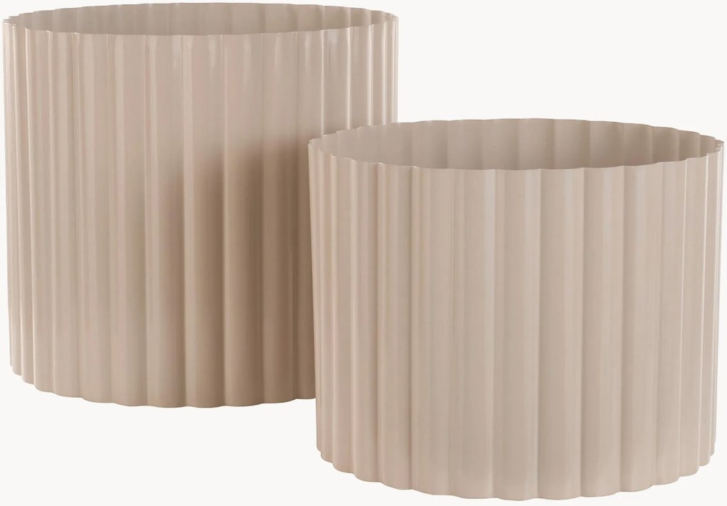 Outdoor plantenpotten WILL Beige, 2-delig