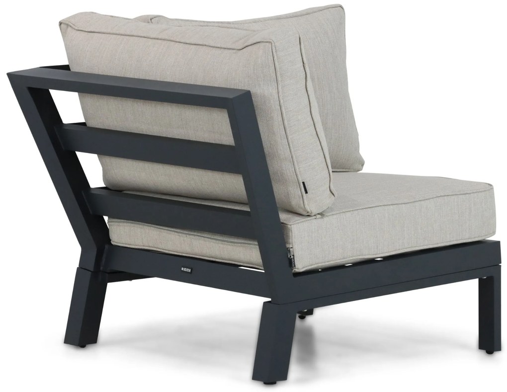 Hoek loungeset 5 personen Aluminium/Polywood (teakfinish) Grijs  Lifestyle Garden Furniture Bilbao